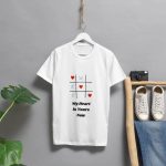 Tic-Tac-Toe Heart Win Valentine's Day T-Shirt