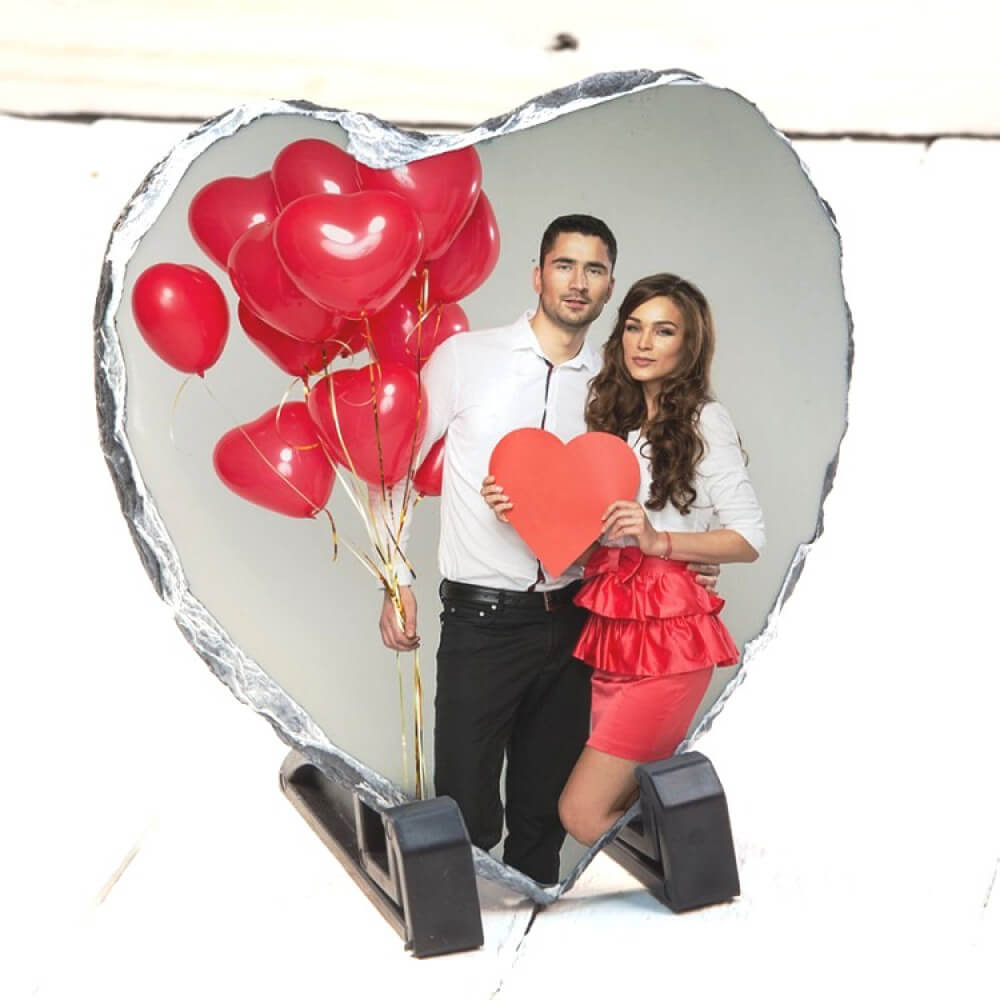 Heart-Shaped-Rocks-Sublimation-Photo-frame-dubai-1000x1000 Heart Shaped Stone Frame - Image 1